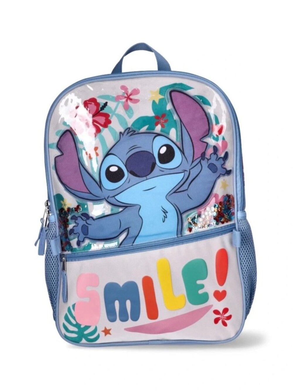 Disney Lilo & Stitch Light Blue Backpack with Lunch Bag - Picture 3 of 4
